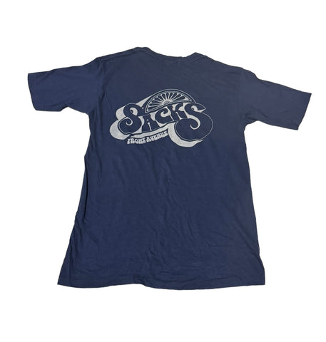 Vintage 80s ‘Sacks’ Navy T-shirt (S)