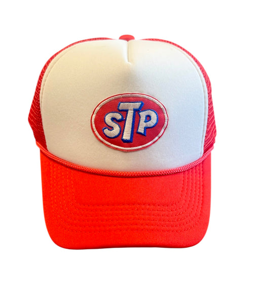 STP - White & Red Trucker Hat