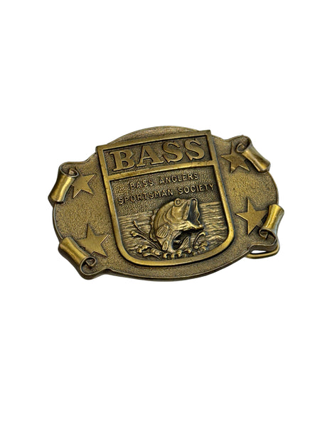 Vintage Belt Buckle - BASS Stars