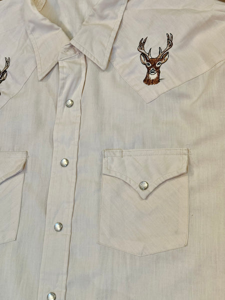 Vintage Cream Deer  ‘Western Wear’ - Western Shirt (XXL)