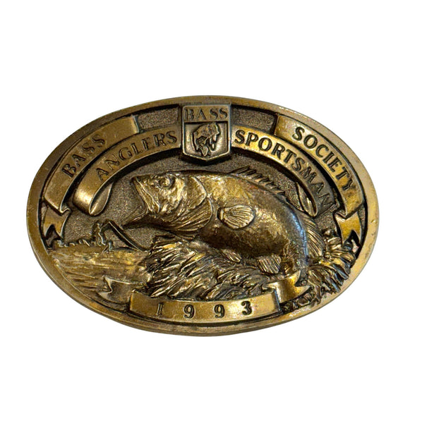 Vintage Belt Buckle - BASS Anglers ‘93