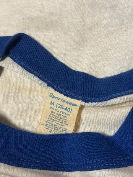 Vintage 70s Elvis Ringer Portrait T-shirt (M)