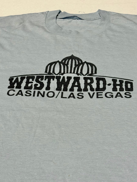 Vintage Blue Westward Casino Las Vegas T-shirt (L-XL)