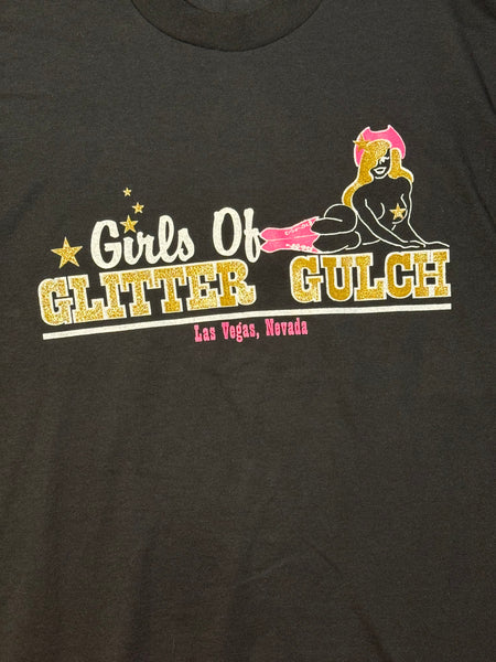 Vintage Girls of Glitter Gulch Vegas T-shirt (L)
