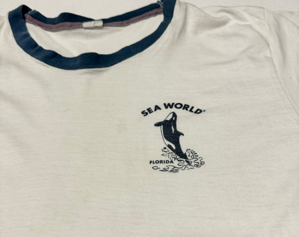 Vintage Sea World Ringer T-shirt (L)