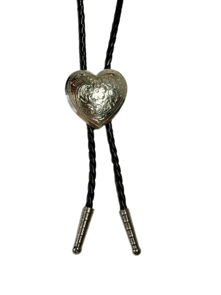 Bolo Tie - Silver Heart