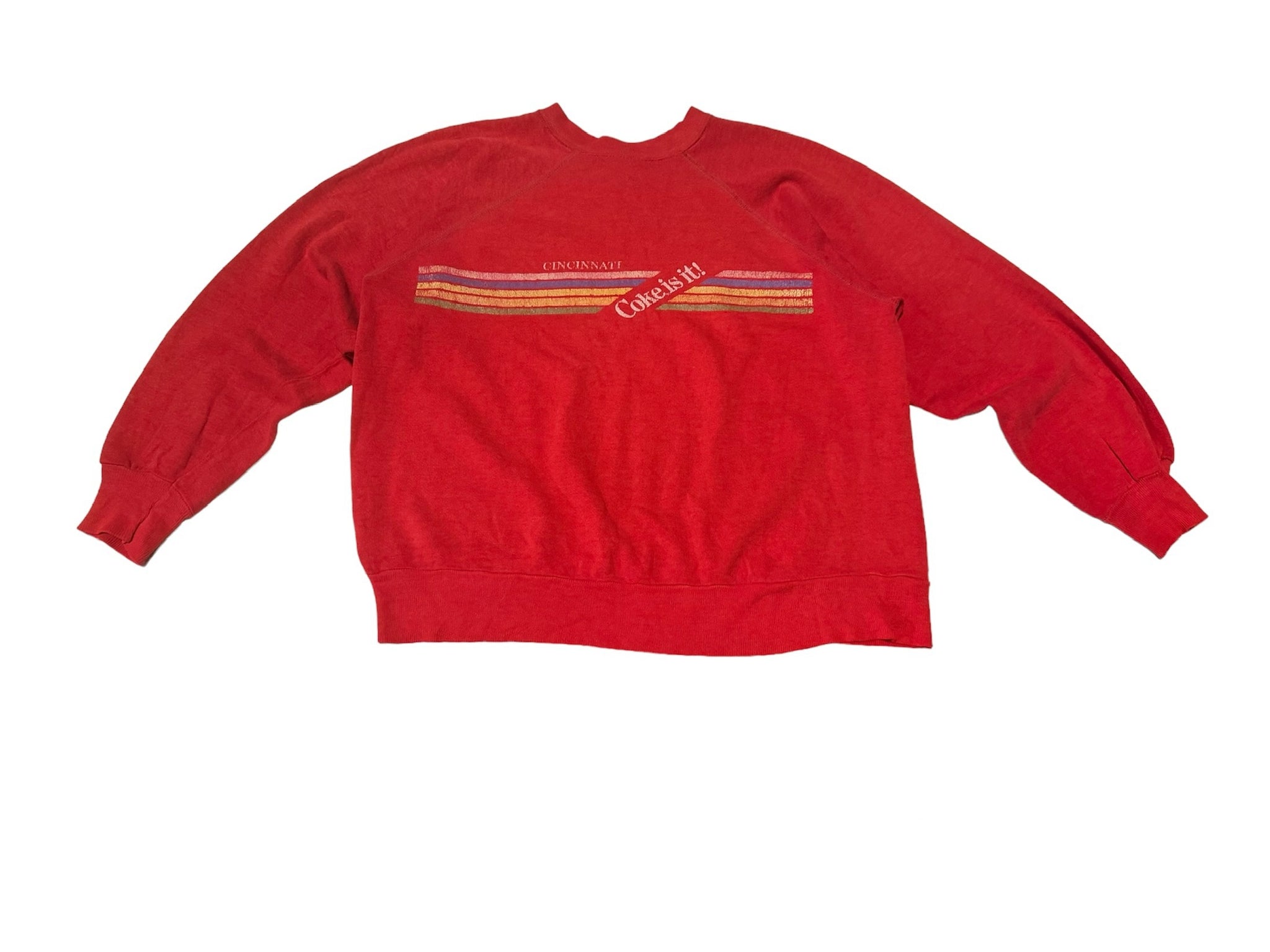 Vintage Cincinnati ‘Coke Is It’ Sweatshirt (S-M)