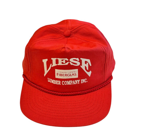 Vintage Red Liese Fiberglass Hat