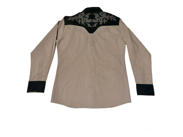 Vintage Two Tone Western Shirt - ‘Rocking Ranchwear’  (M)