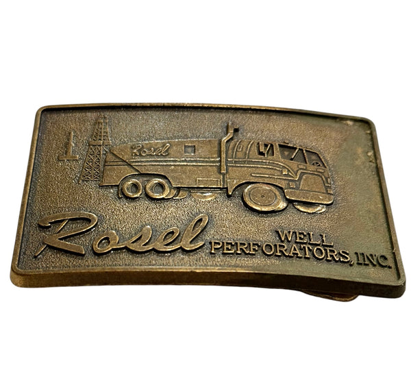 Vintage Belt Buckle - Rosel Truck