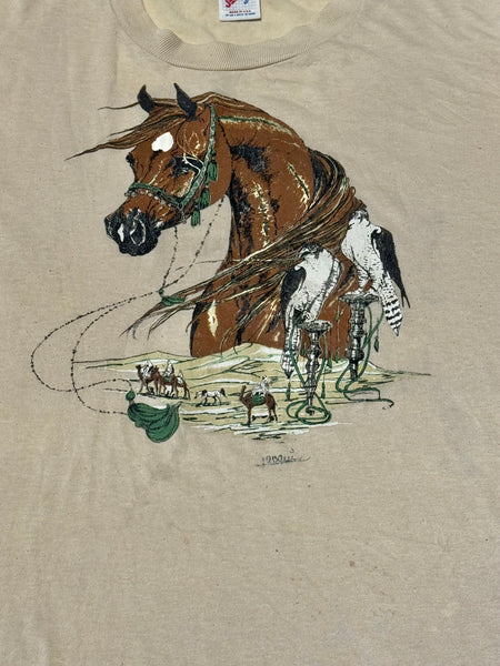 Vintage Horse T-shirt - Beige (L)