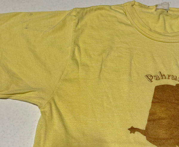 Vintage Yellow Cowboy Boot Rodeo T-shirt (M-L)