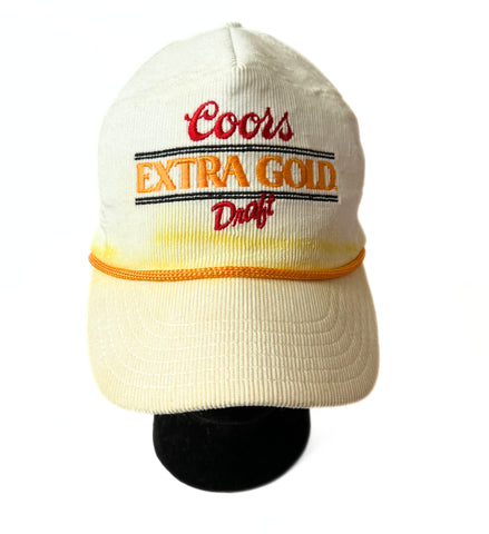 Vintage Coors Beer Corduroy Hat