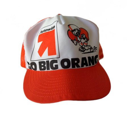Vintage Go Big Orange Trucker Hat