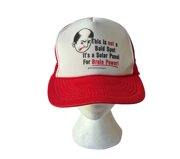 Vintage Solar Panel Bald Spot Trucker Hat