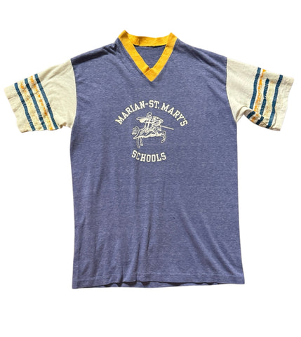 Vintage Marian-st Mary’s School Baseball Tee T-shirt (S-M)