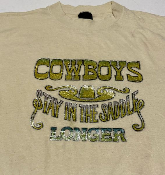 Vintage 70s Cowboys in the Saddle T-shirt (L)