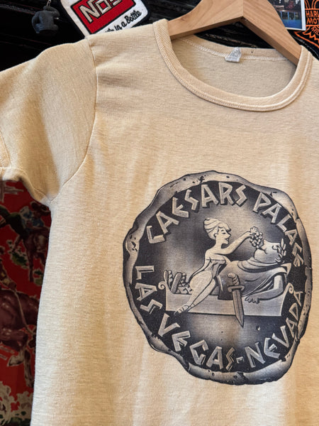 Vintage Caesars Palace Las Vegas Ringer T-shirt (XS)