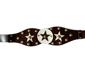 Vintage Star Studded Belt (28")