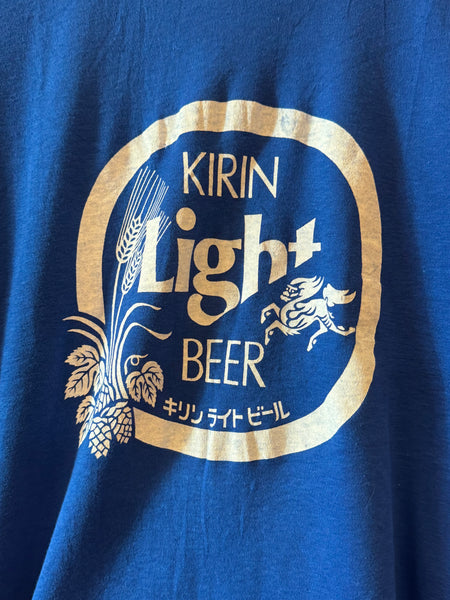 Vintage Kirin Light Beer Blue T-shirt (S)