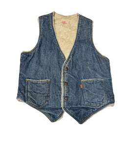 Vintage Levi Denim Vest - Sherpa (M)