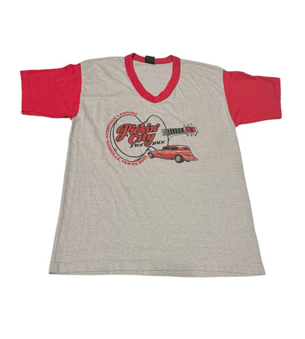 Nashville Car - Pickin’ City Vintage T-shirt (M/L)
