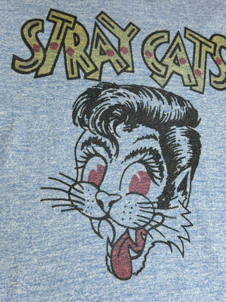 Vintage Stray Cats 80s Ringer T-shirt (XS-S)