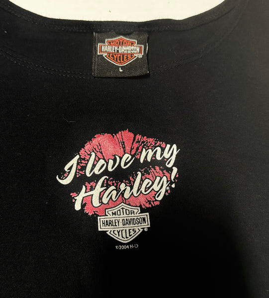 Vintage Harley Davidson ‘I Love my Harley’ Tank Top (L)