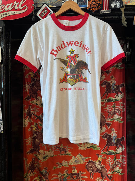 Vintage Budweiser Ringer T-shirt (M/L)