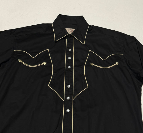 Rockmount Ranch Wear Western Shirt - Piped Lightning Yokes Black