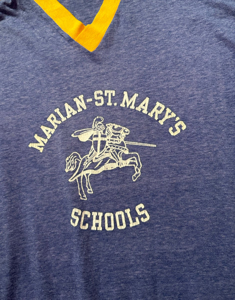 Vintage Marian-st Mary’s School Baseball Tee T-shirt (S-M)