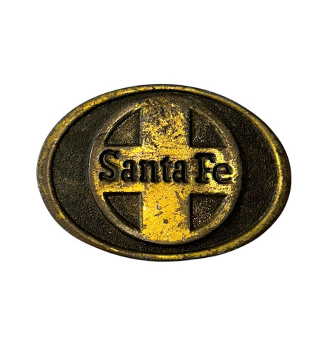 Metal Santa Fe Belt Buckle