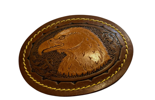 Leather Eagle Belt Buckle