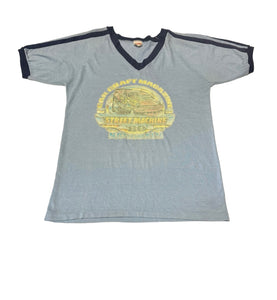 Vintage Car Street Machine Ringer T-shirt (S)