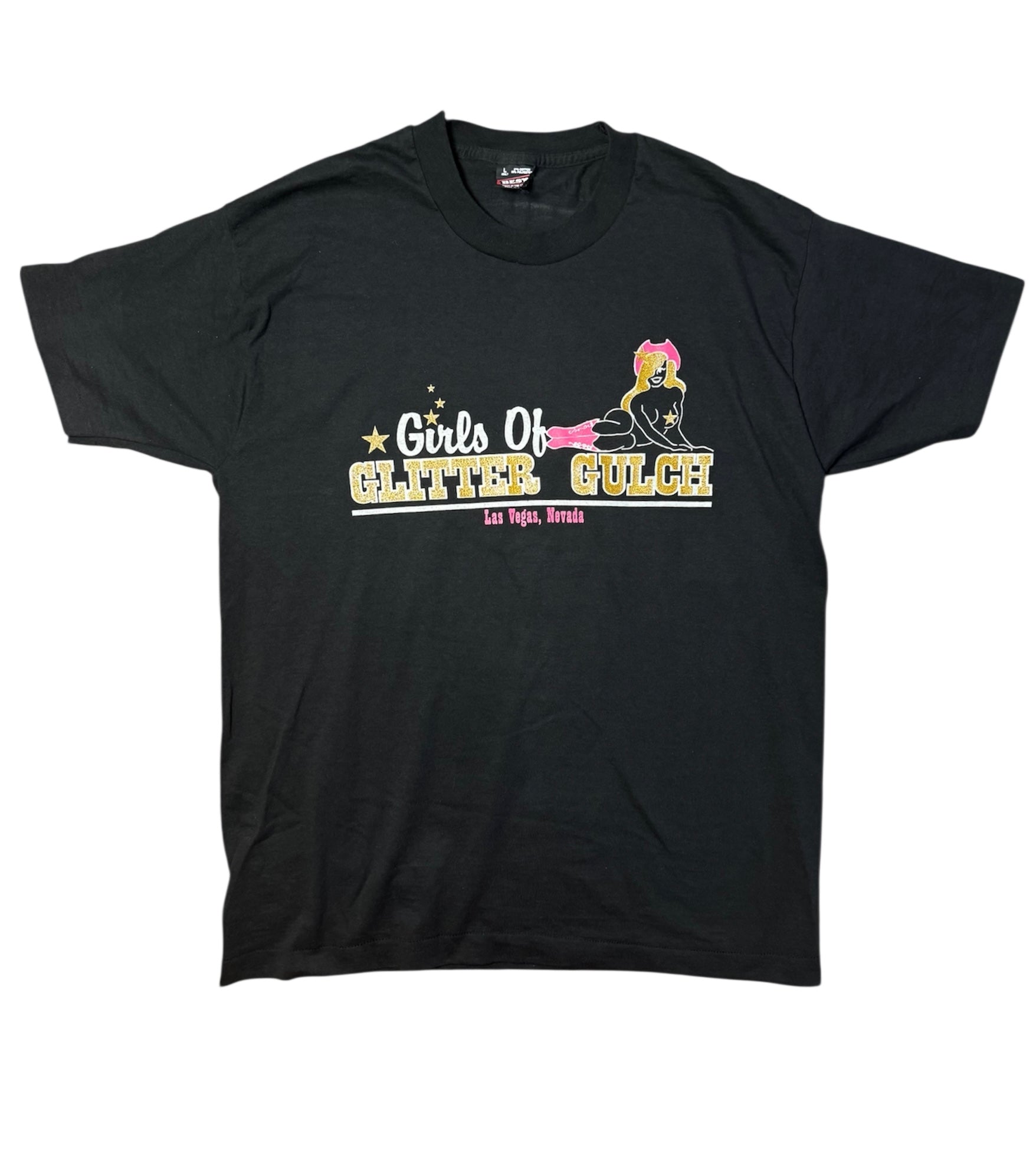 Vintage Girls of Glitter Gulch Vegas T-shirt (L)