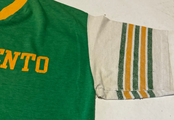 Vintage Green Sacramento Bee Baseball T-shirt (S-M)