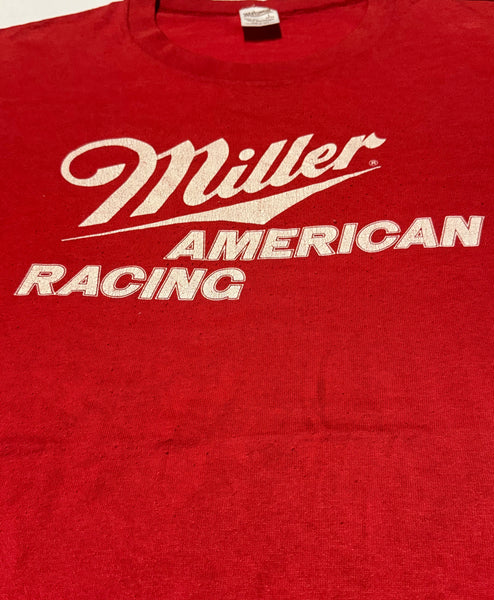 Vintage Red Miller Racing T-shirt (L)