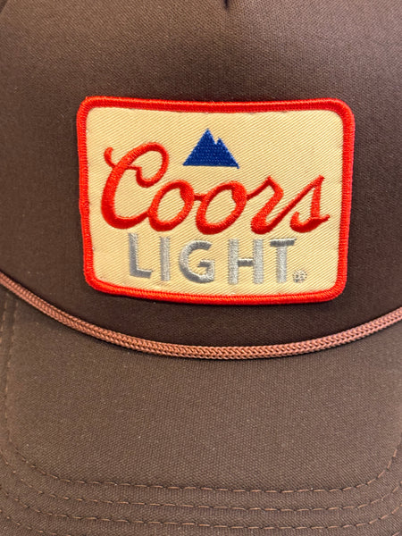 Brown Coors Light Trucker Hat