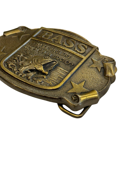 Vintage Belt Buckle - BASS Stars