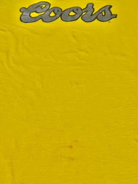 Vintage Yellow Coors Beer T-shirt (S)