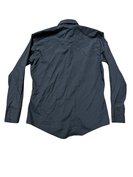 Vintage ‘BJ-R’ Black with Roses Western Shirt (M)