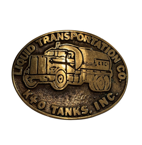 Vintage Belt Buckle - Liquid Transport Trucker