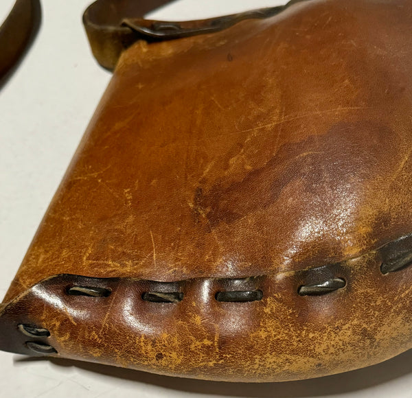 Vintage Western Tooled Leather Bag - Tiny Flowers