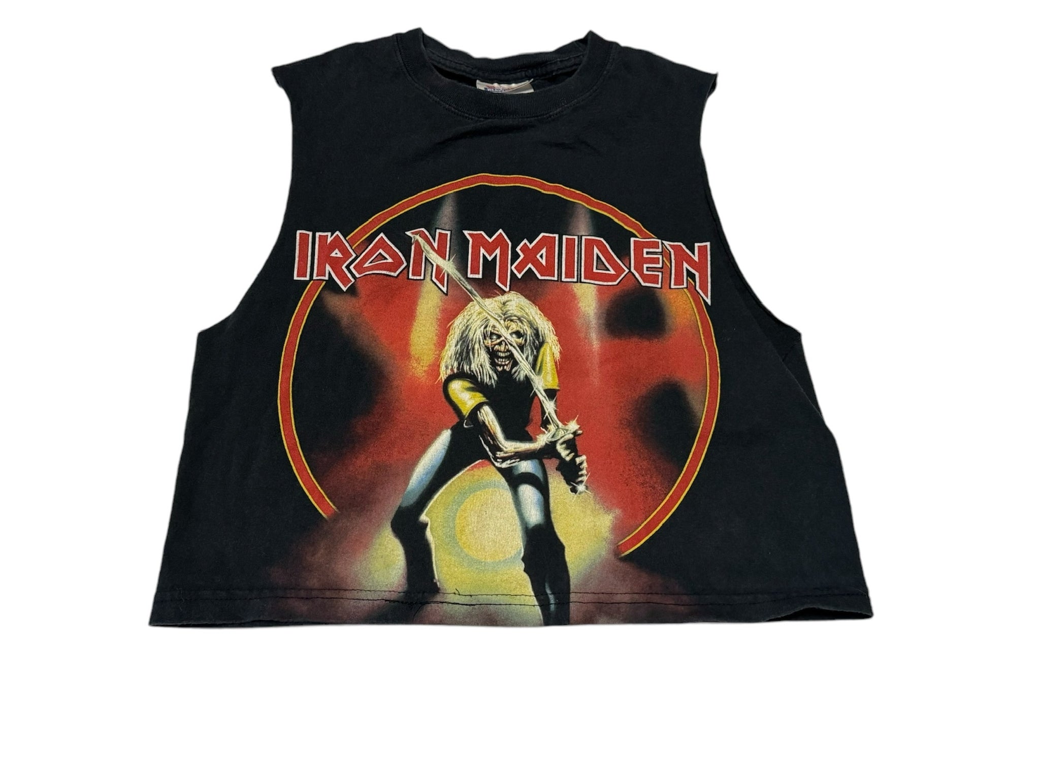 Vintage Iron Maiden Japan Tour Cropped Singlet Tee (S)