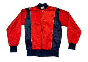 Vintage Red & Navy Sports Jacket -  (S)