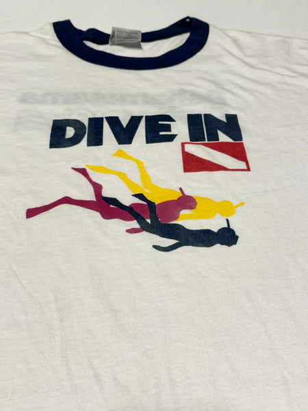 Vintage Bahamarama Cruises - Dive In Ringer T-shirt (L-XL)