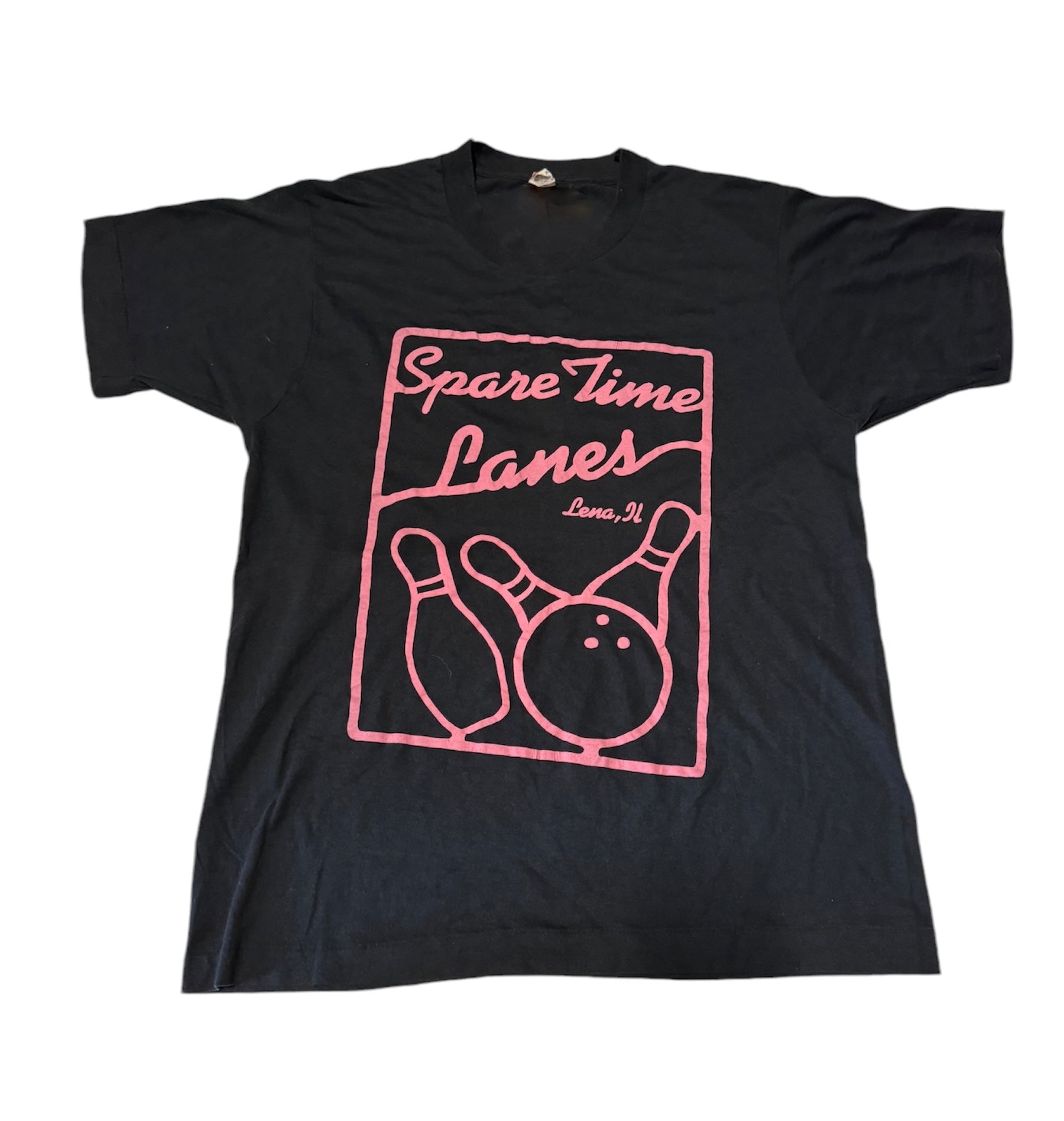 Vintage Spare Time Lanes Bowling T-shirt (M)