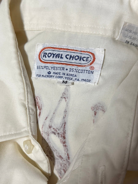 Vintage ‘Royal Choice’ Cream Saddle Western Shirt (M)