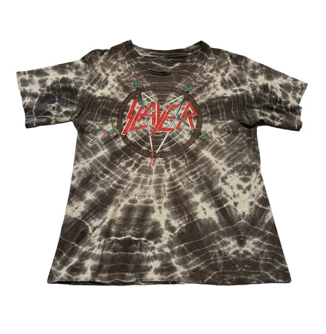 Vintage Rare 1990s Slayer - Tie Dye T-shirt (M)