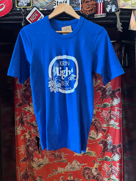 Vintage Kirin Light Beer Blue T-shirt (S)